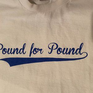 Pound for Pound P4P 310 RARE Men’s White Cotton Tee Size Large
